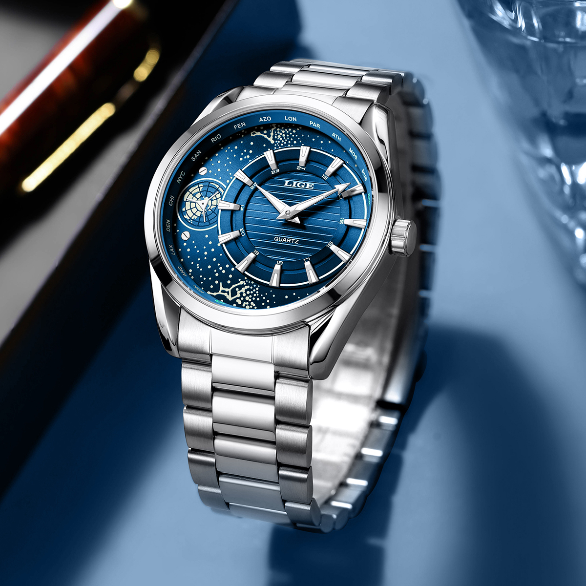 LIGE Original Quartz Man Watch - Compass Watch Luxury recensione e prezzo