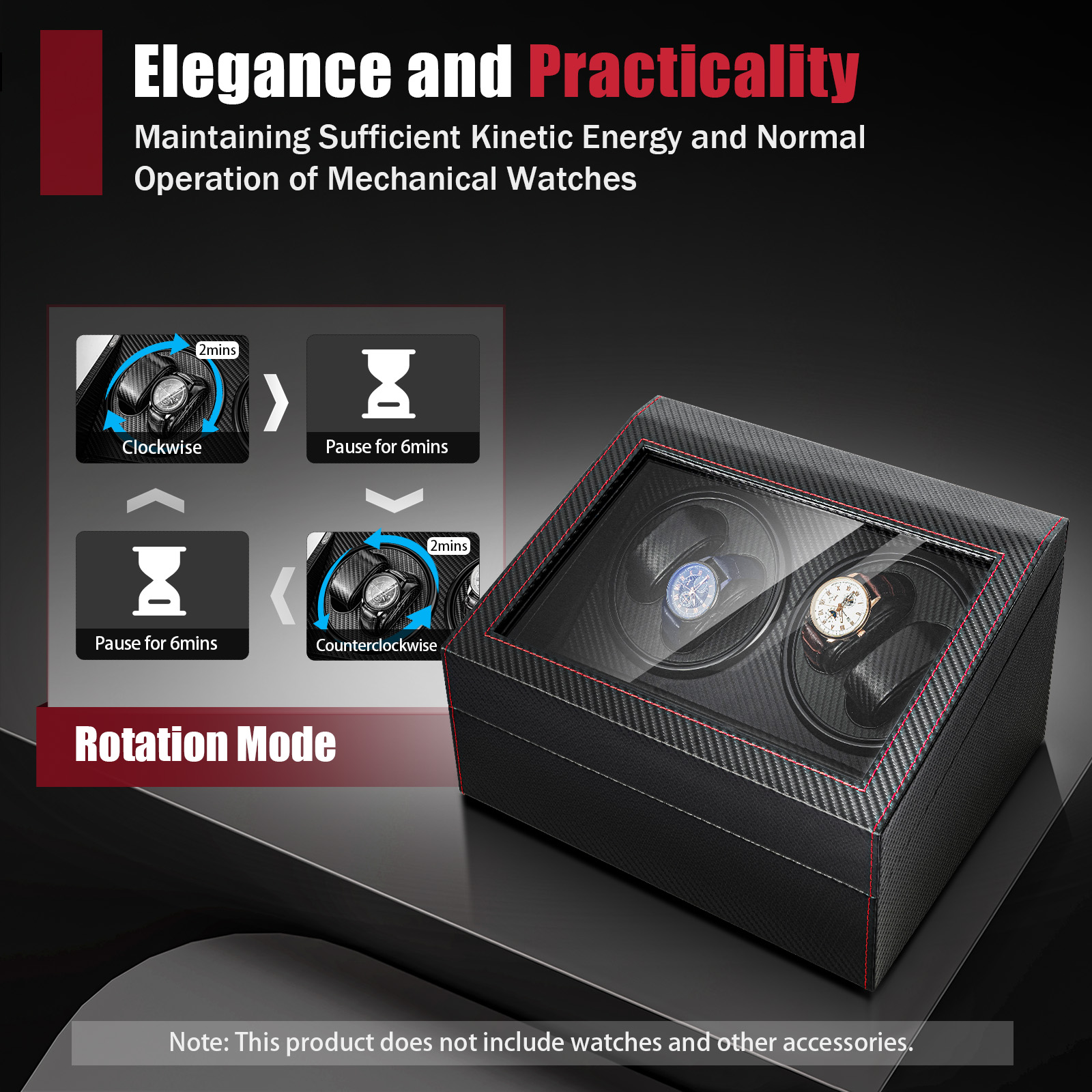 4+6 Watch Winder, Luxury Autom - Quiet Luxury Watch Men recensione e prezzo