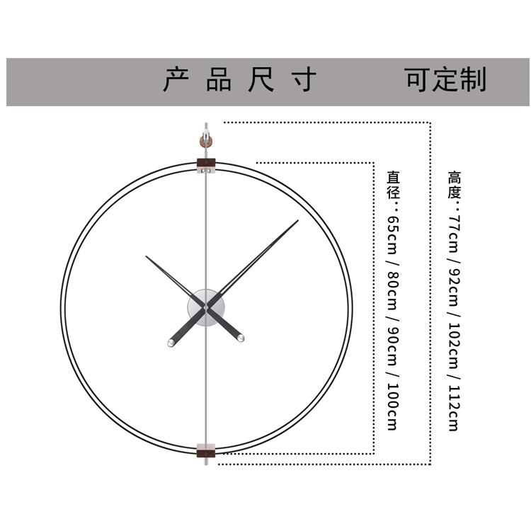 Spanish minimalist walnut wall - Luxury Watch Wall Clock recensione e prezzo