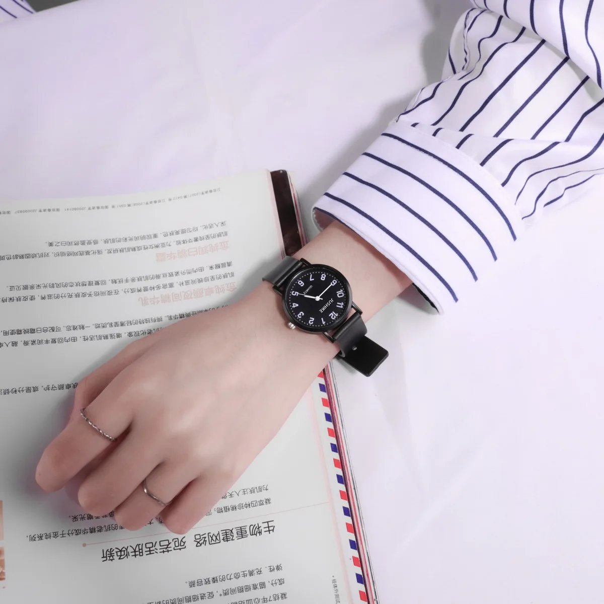 Simple Black Watch Quartz Watc - Luxury Watch All Black recensione e prezzo