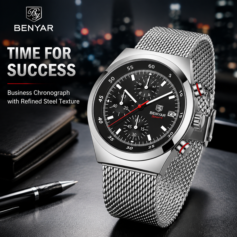 BENYAR Top Luxury Brand Men's  - Luxury Watch Design recensione e prezzo