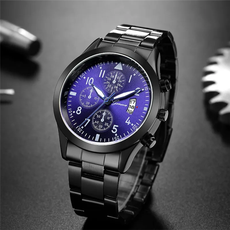Geneva Watches Men Luxury Men  - Luxury Watch All Black recensione e prezzo