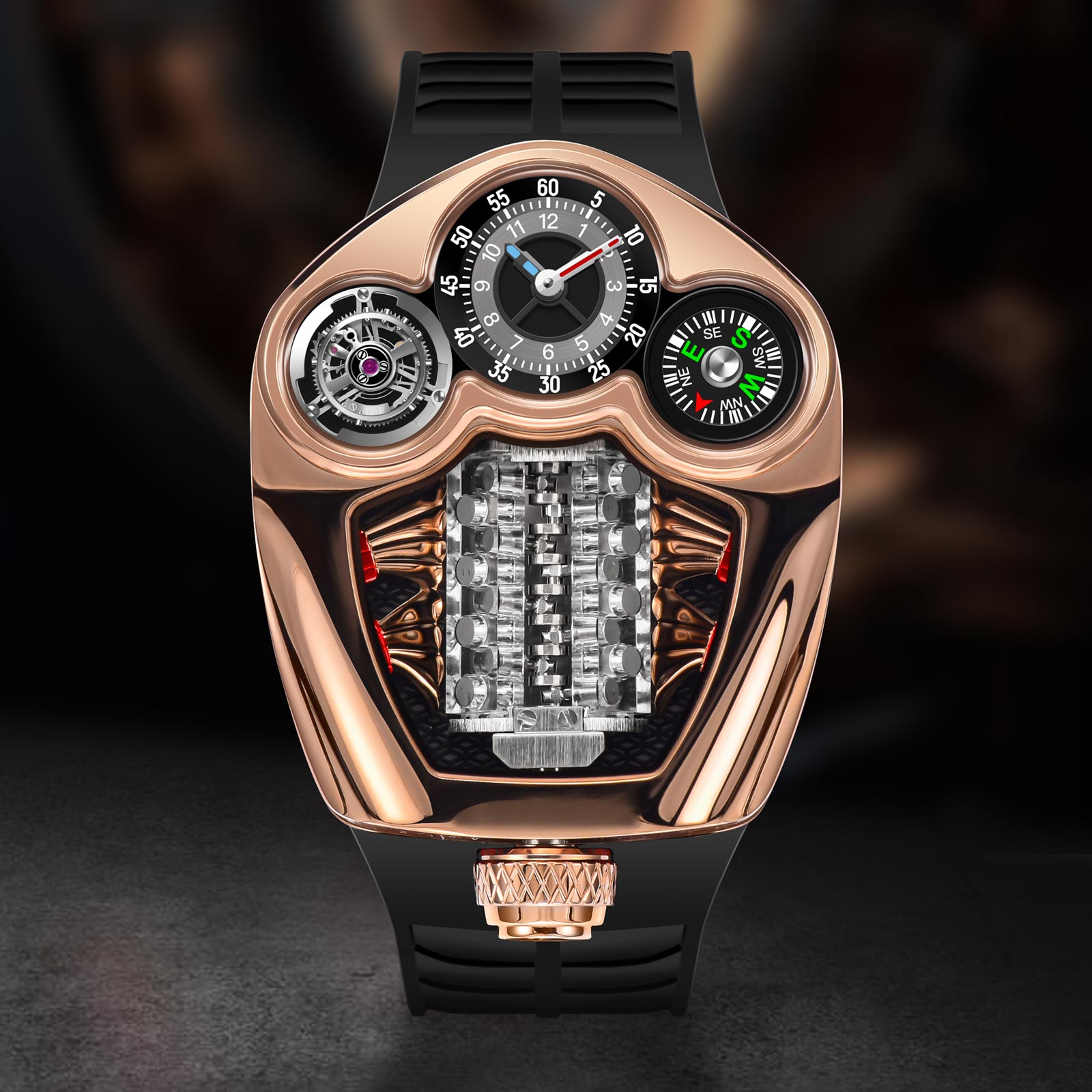 PINDU Design NEW Engine Series - Compass Watch Luxury recensione e prezzo