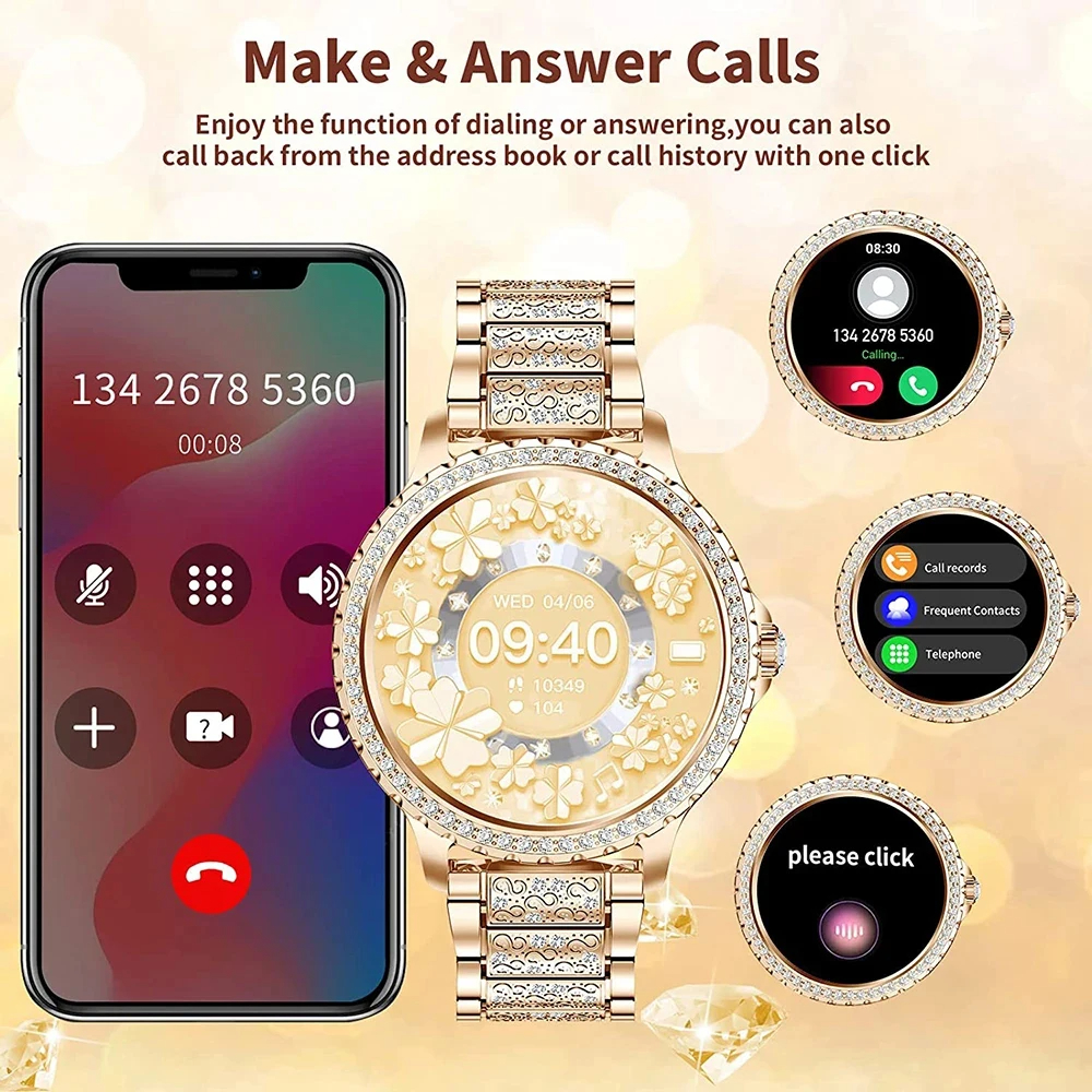 Fashion Luxury Gold Women Smar - Compass Watch Luxury recensione e prezzo