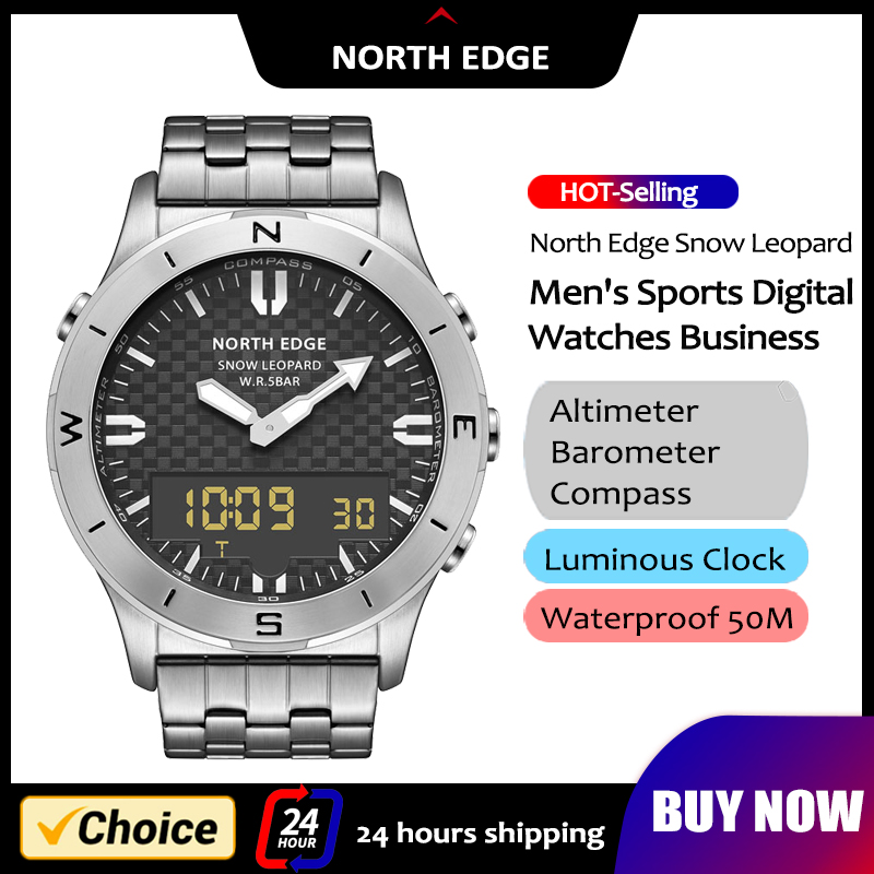 NORTH EDGE Men's Sports Digita - Compass Watch Luxury recensione e prezzo